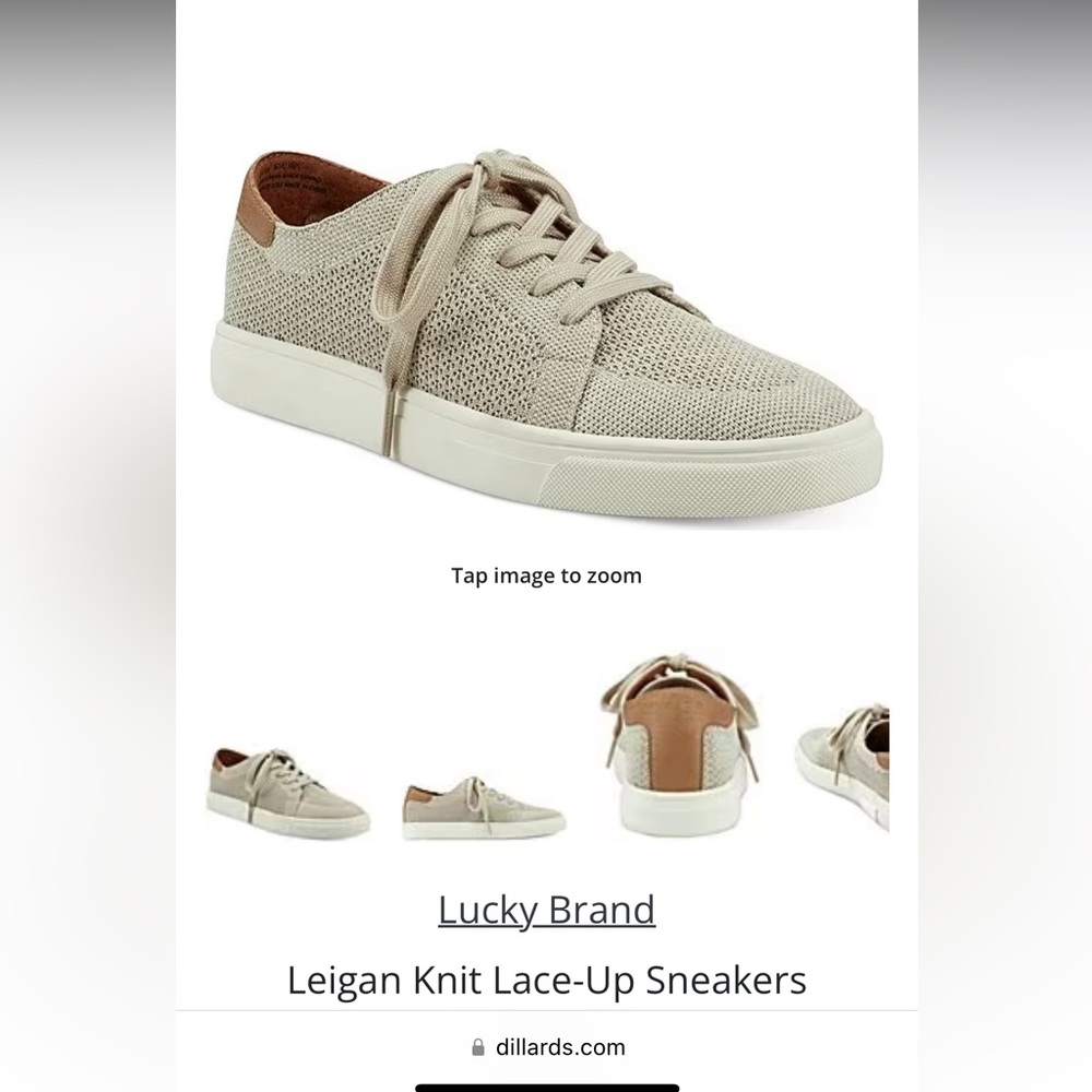 Leigan Knit Lace-Up Sneakers